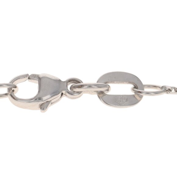 White Gold Diamond Halo Pendant Necklace -14k Round Brilliant 1.63ctw Adjustable - Picture 6 of 7